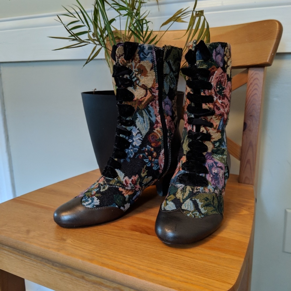 Tapestry Heeled Boots | Poetic License
